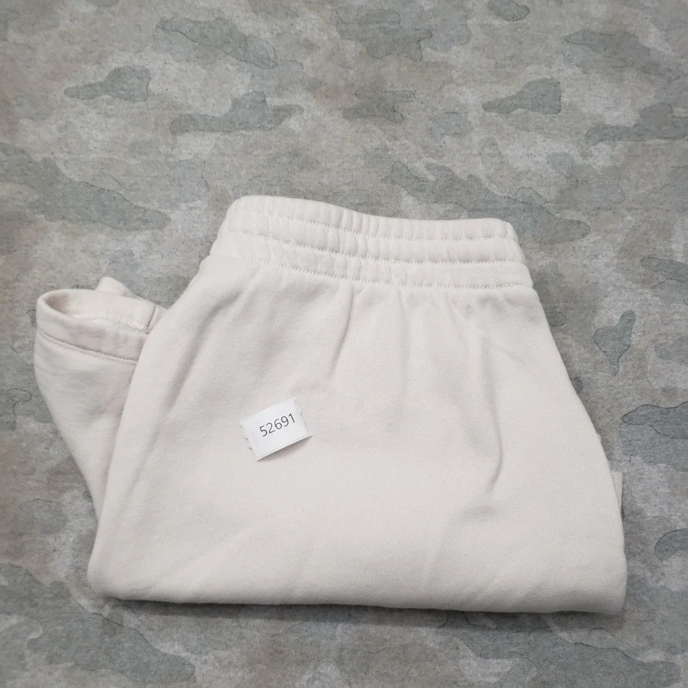 Abercrombie & Fitch Sweat Shorts Womens XL Beige Drawstring Casual